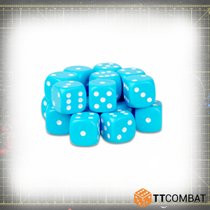 Light Blue D6 Dice (20)