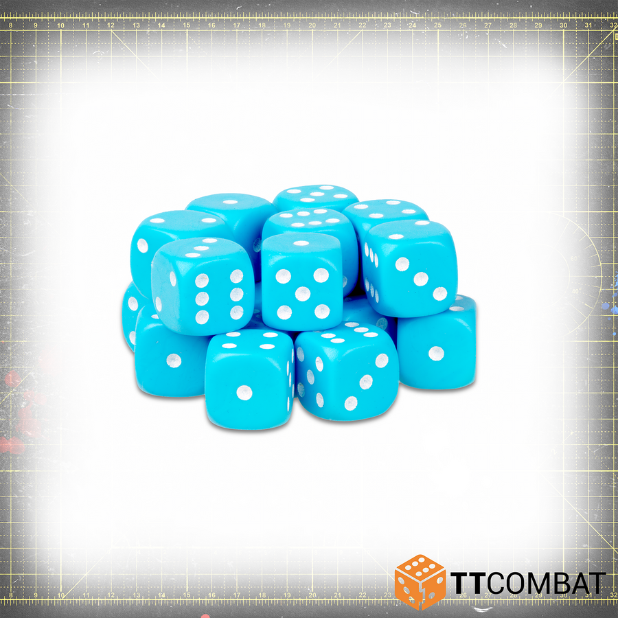 Light Blue D6 Dice (20)