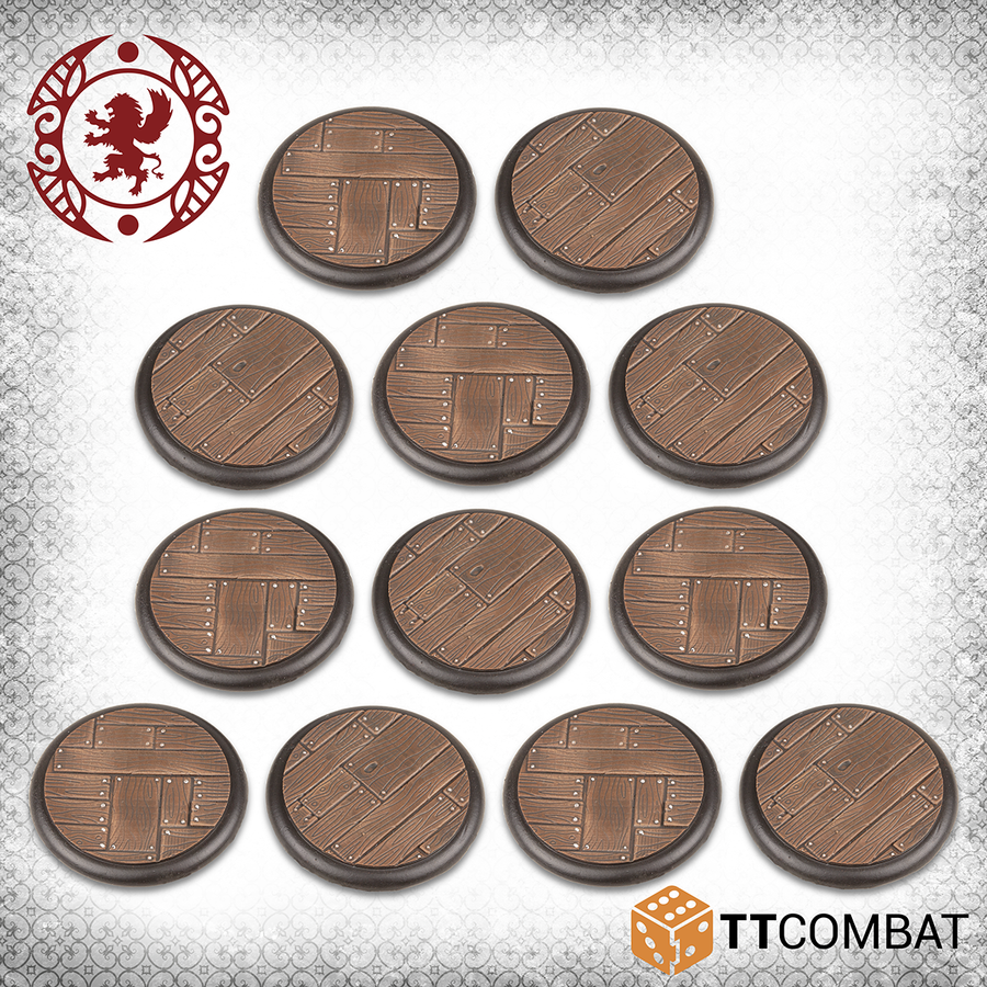 40mm Wooden Plank Bases