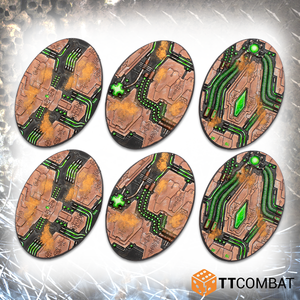 90mm Tomb World Oval Bases