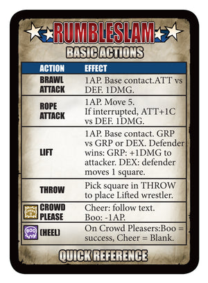 RUMBLESLAM Quick Reference Cards