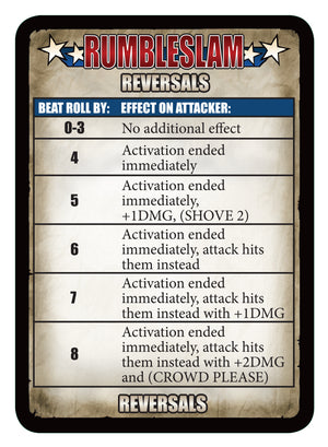 RUMBLESLAM Quick Reference Cards