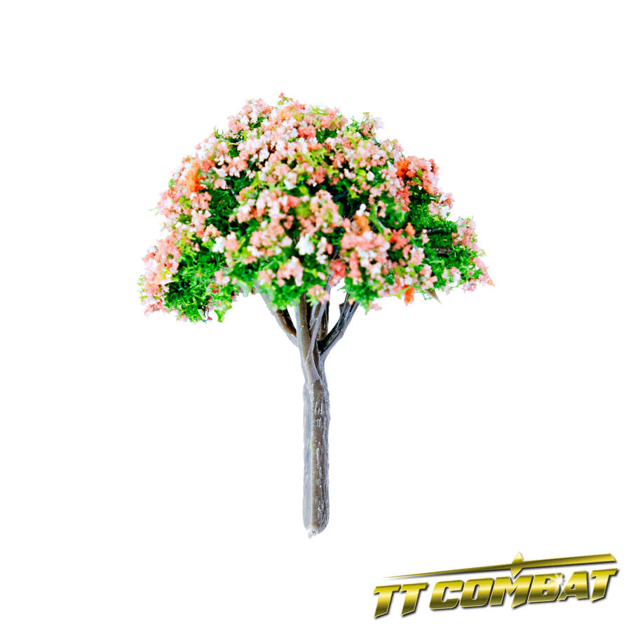 Spring Orange Blossom Tree Plastic 5cm (10)